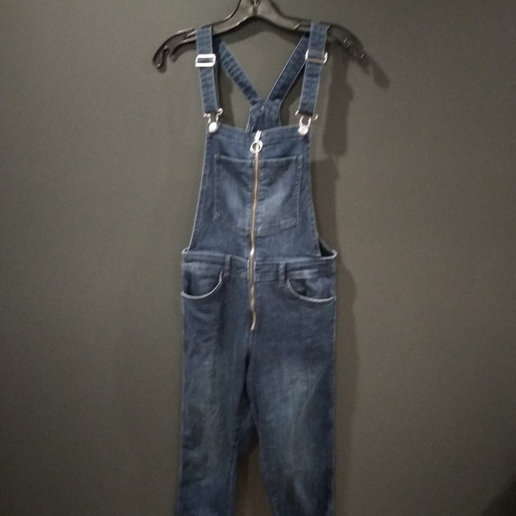 H&M denim overalls with zipper - Picture 1 of 7